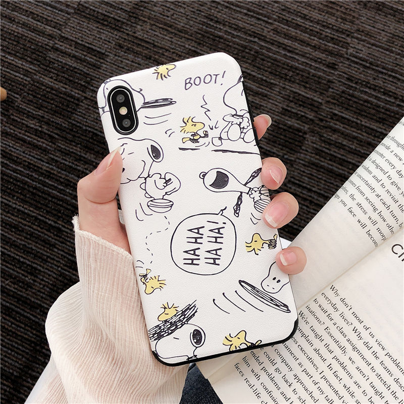 史努比苹果11手机壳XSmax软硅胶iPhone7plus防摔套6卡通xr情侣8女 白色史努比 苹果11pro 5.8寸