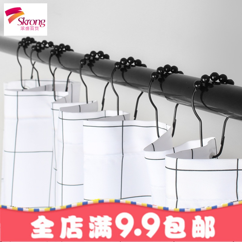 免打孔铝合金浴帘杆伸缩杆直单杆窗帘杆帘杆晾衣杆衣柜支撑杆