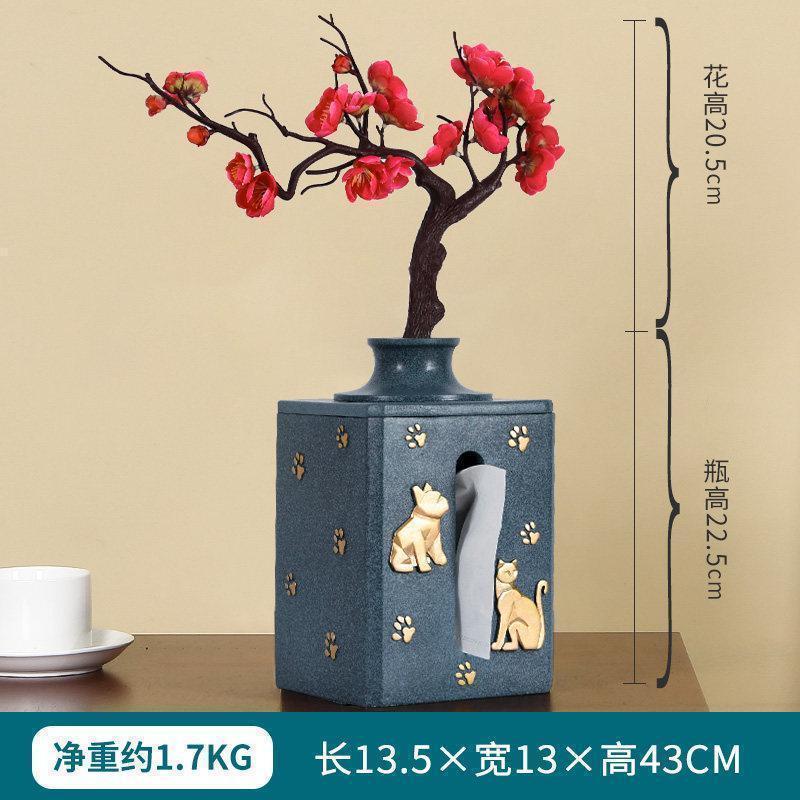 美帮汇小花瓶摆件创意客厅实用北欧客厅插花电视柜现代简约假花干花装饰高清大图