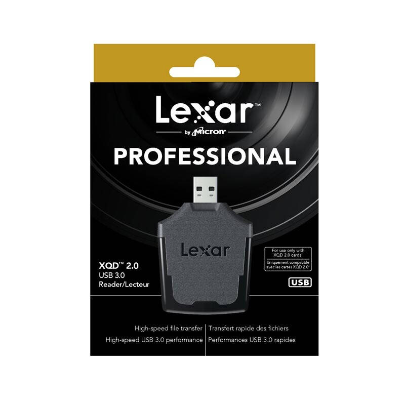 雷克沙(Lexar)专业版 XQD 2.0读卡器 USB 3.0高速传输读卡器