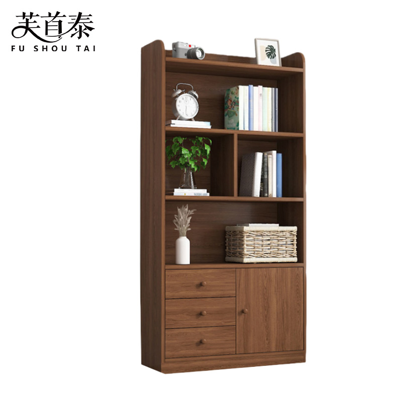 芙首泰书柜四层80*30*167cm台高清大图