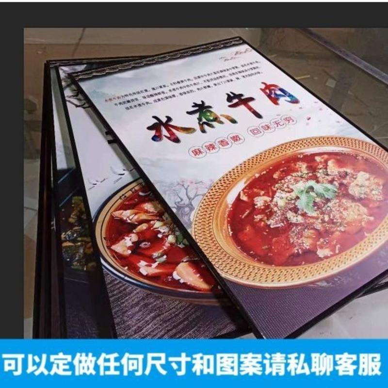 汉堡鸡排鸡肉卷鸡米花海报广告图片灯片KT板背胶定制设计自粘贴纸 图片颜色 16寸 相纸