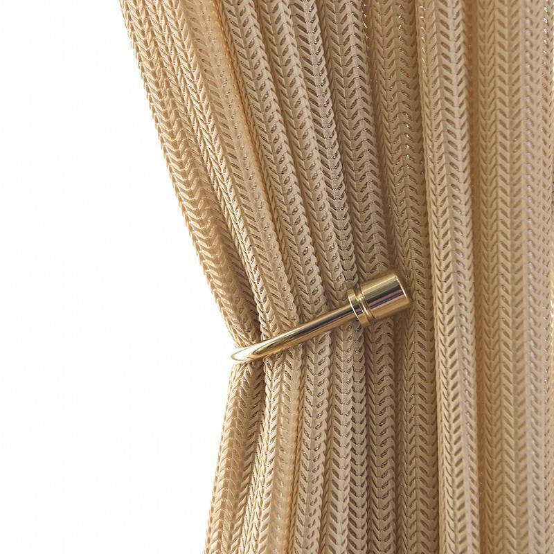 家柏饰(CORATED)透光不透人加厚纱帘窗纱客厅阳台半遮光简约窗帘白纱免烫新款卧室 浮光黄色纱-挂钩式 宽2米*高2.7米--1片【可改短，备注高度】