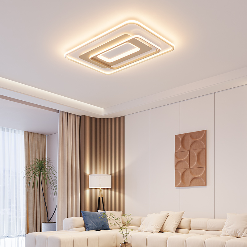 欧普新品led客厅卧室书房吸顶灯套餐创意线条高颜值现代高级tc