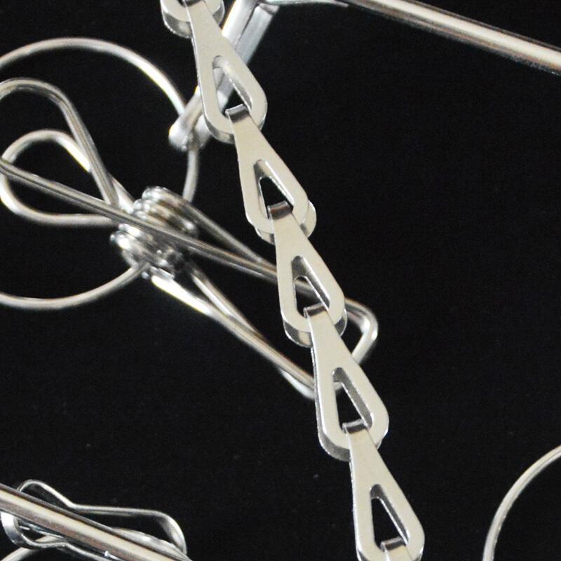 304不锈钢晾衣架梅花袜架阳台防风衣架宝宝袜子内衣多夹子晾衣架日用