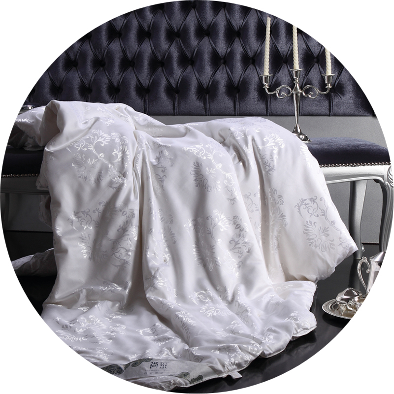 尚采家纺 727 全棉贡缎桑蚕丝被200*230cm(七包服务)