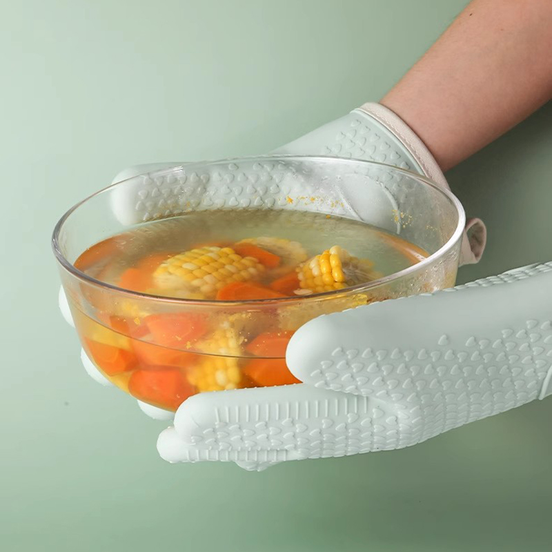 [补贴10%]防烫隔热手套烤箱耐高温加厚厨房微波炉专用烘焙商用硅胶防水烘培高清大图