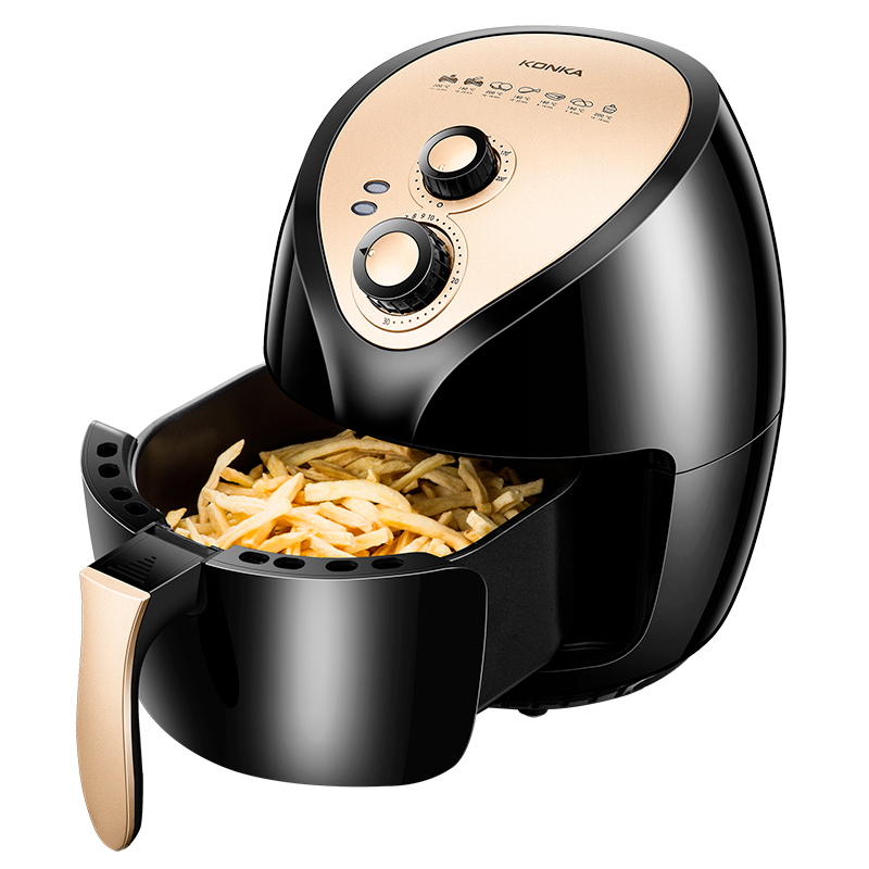 空气炸锅家用大容量全自动无油电炸锅网红炸锅机薯条机烤红薯黑色黑色