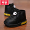 可莉允儿童马丁靴2021冬男童棉鞋儿童雪地靴宝宝鞋女童靴子短靴加棉皮靴