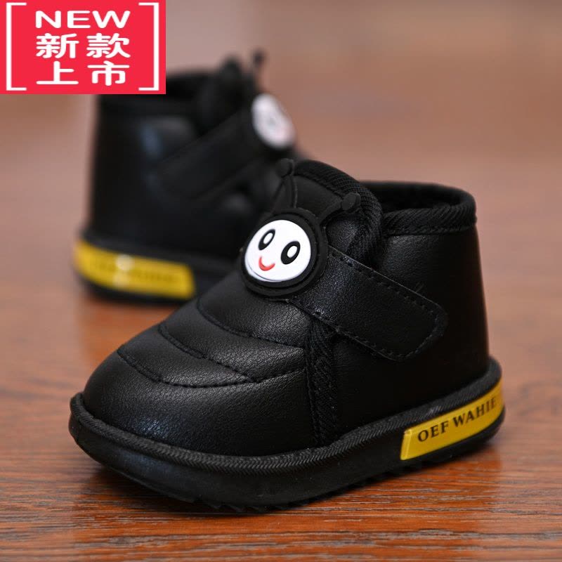 可莉允儿童马丁靴2021冬男童棉鞋儿童雪地靴宝宝鞋女童靴子短靴加棉皮靴图片