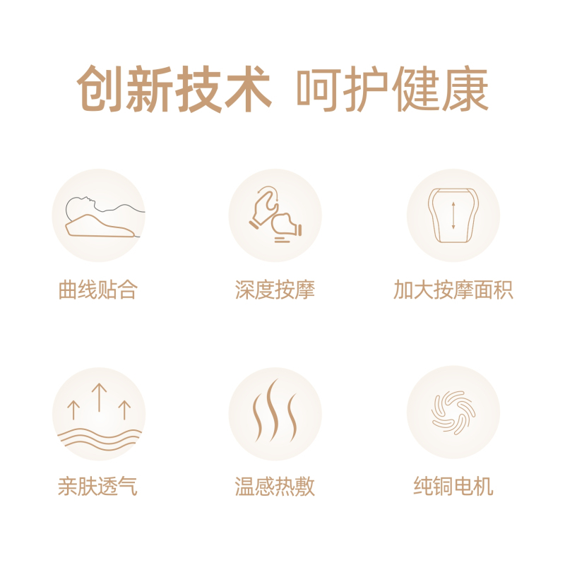 荣事达按摩枕睡眠按摩枕 多功能小型按摩器 颈部腿部按摩仪颈椎按摩仪礼物 308F
