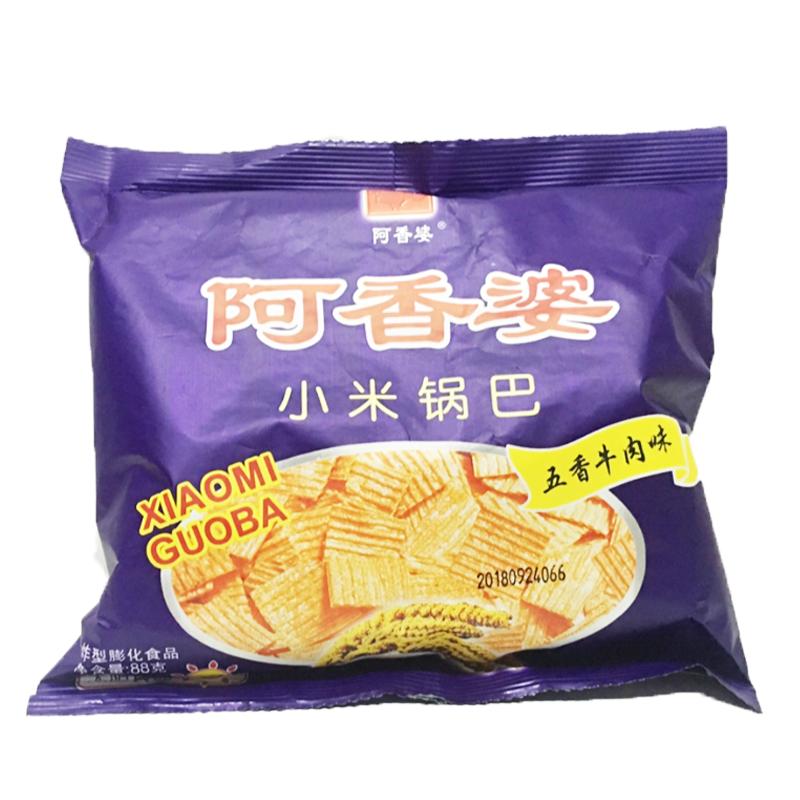 阿香婆锅巴小米牛肉88g袋视频