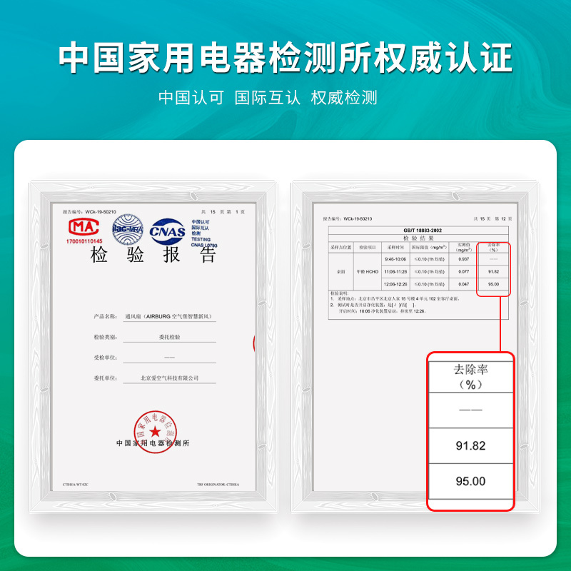 空气堡(AIRBURG)新风系统家用全屋新风机壁挂装修除甲醛雾霾通风换气ZEN-300Pro