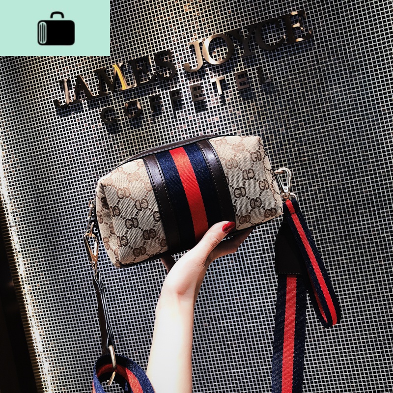 迷你包女2020新款欧美时尚手拿包帆布手拎包女包百搭单肩斜跨小包NEWLAKE高清大图