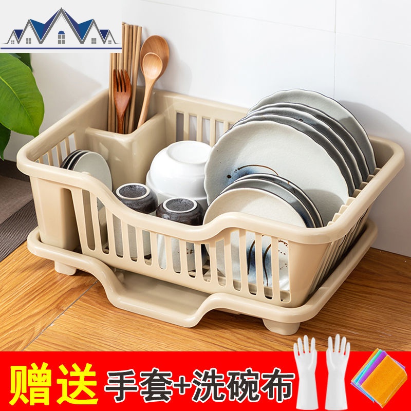 厨房碗柜塑料北欧沥水碗架装碗筷收纳箱放碗盘餐具收纳盒置物架子 三维工匠高清大图