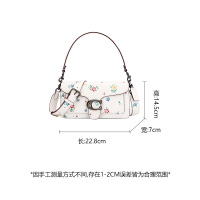 蔻驰 COACH 奢侈品 女士专柜款TABBY皮质手提单肩斜挎包白色印花 630 V5CHK 欧美时尚