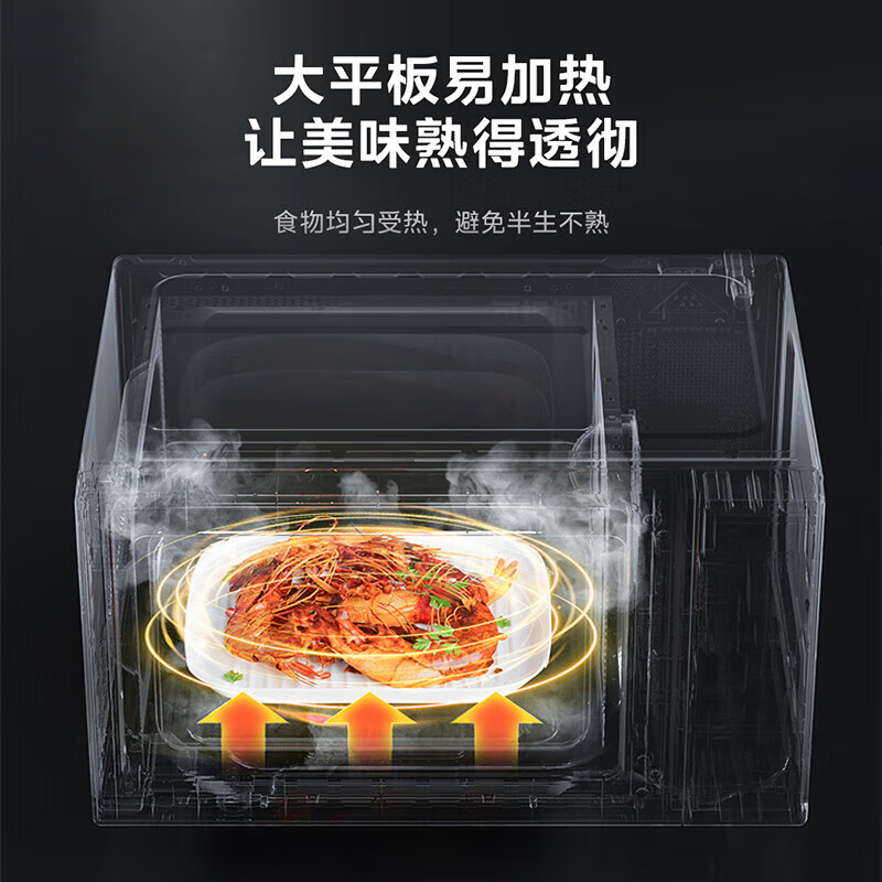美的(Midea)微波炉20升彩膜按键平板加热母婴辅食700W速热智能解冻PM20A4 20L*高清大图