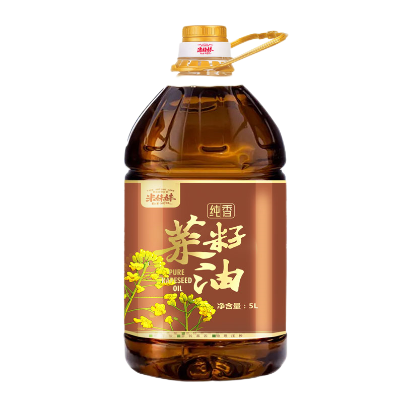 米妹妹纯香菜籽油5L高清大图