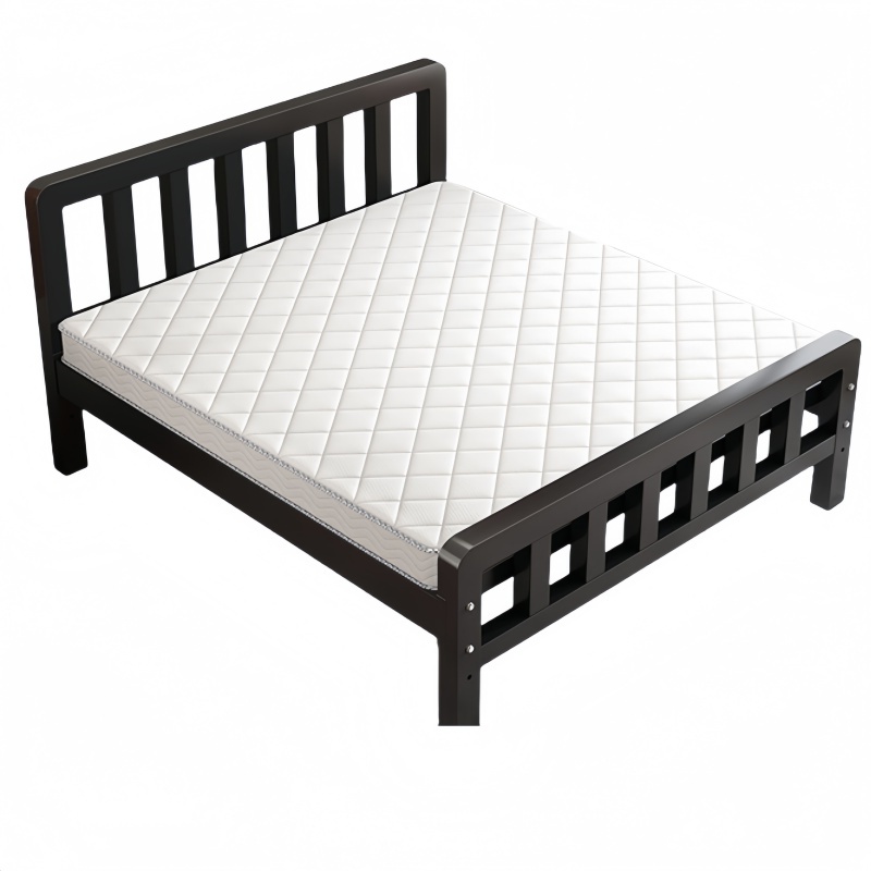 悦兴诚铁艺床1米+10cm床垫套高清大图
