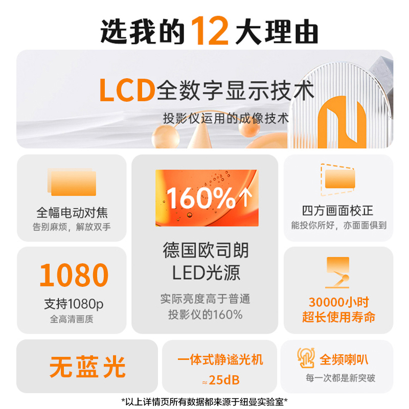 纽曼F6投影机粉色家用电动对焦超高清卧室学生儿童学习投影仪智能家庭影院手机投屏微小型便携宿舍投墙看电视