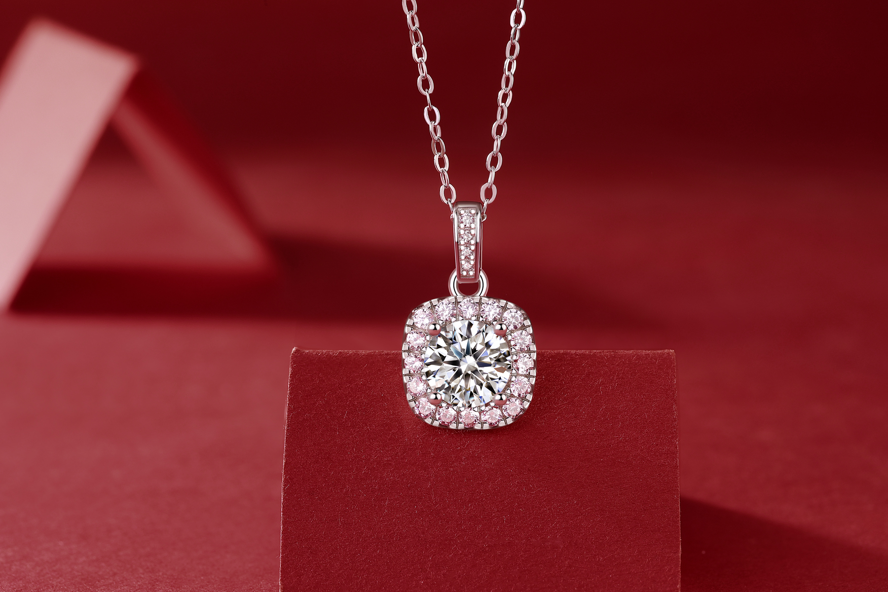 玖钻珠宝女士经典复古项链玖钻镶嵌复古送恋人优雅设计高清大图