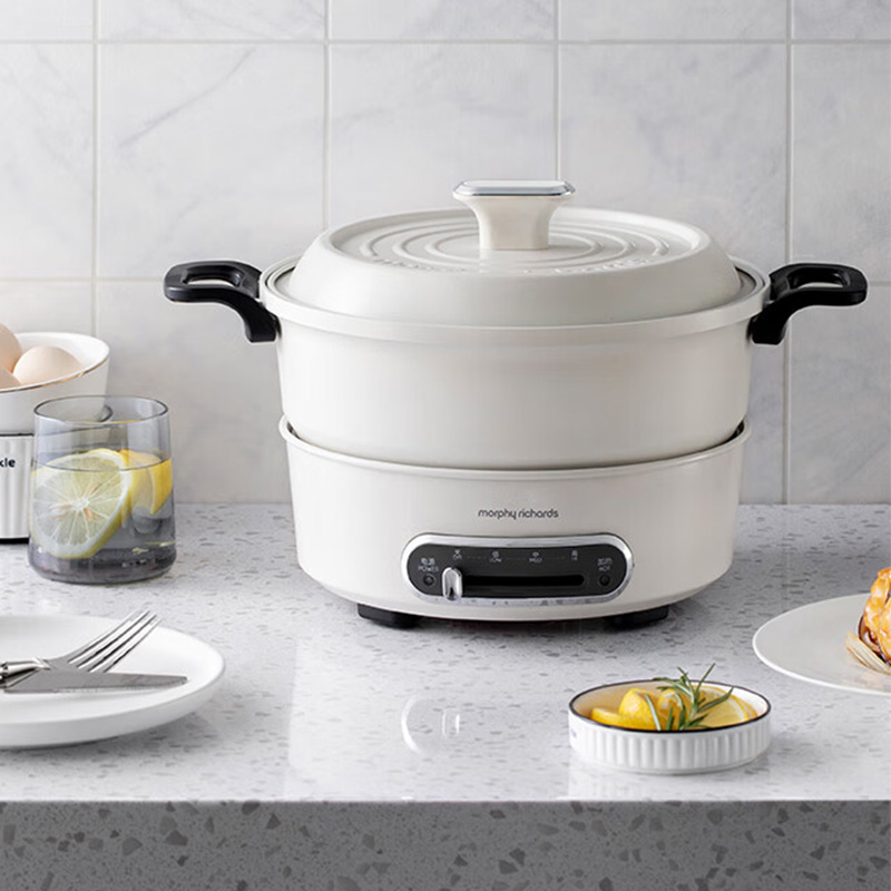 摩飞 MR9087 多功能小电锅 3L(台) 椰奶白高清大图