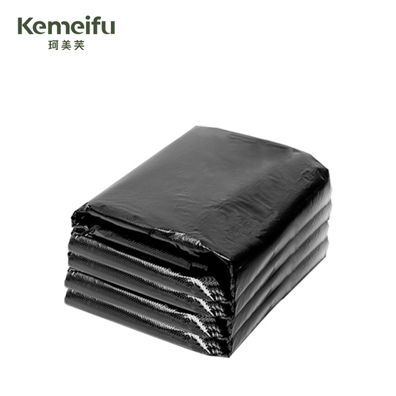 珂美芙 黑色背心加厚塑料袋垃圾袋 55*80cm 50个/包高清大图