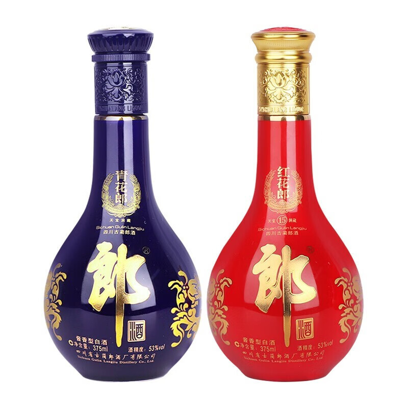 郎酒赤水明珠礼盒青花红花375ml2