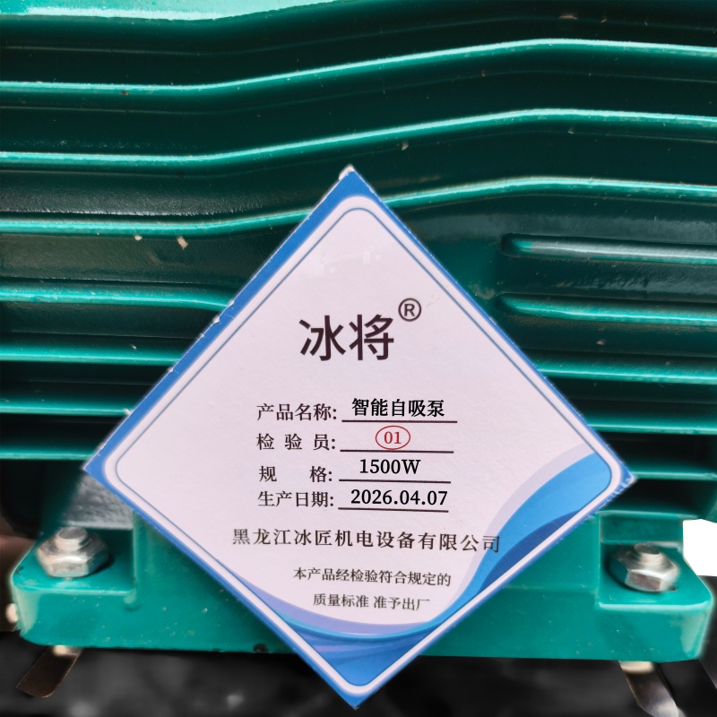 冰将 全自动220V增压泵智能自吸泵 单位：台高清大图