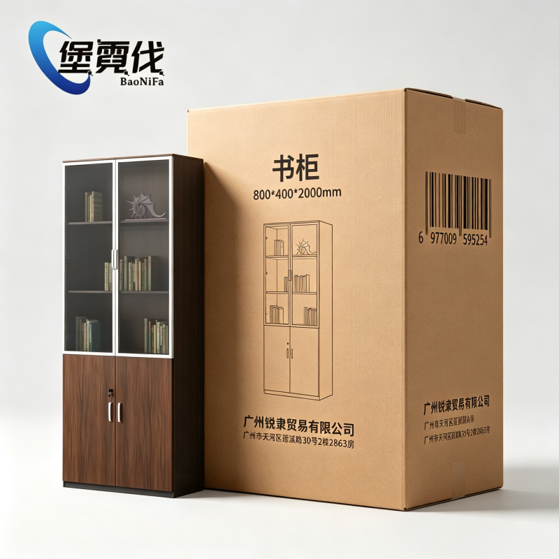 堡霓伐 书柜 800*400*2000mm 个高清大图