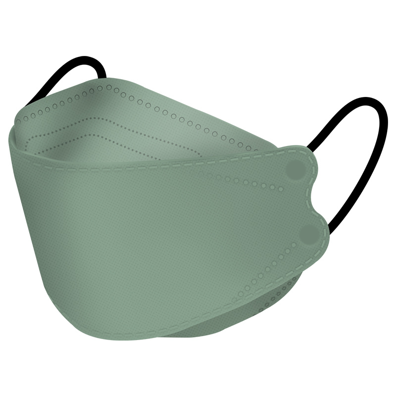 莫兰迪彩色kn95防尘kf创意一次性女士男时尚潮款四层3d立体口罩五色