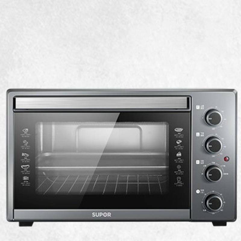 苏泊尔supor电烤箱家用多功能38l大容量上下独立控温易操作可发酵钢