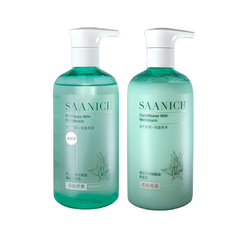萨尼奇茶树精油洗护2件装 蓬松洗发露400g+护发素400ml
