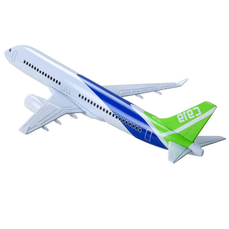 飞机模型国产大飞机c919客机空客民航客机模型声光回力彩珀c919客机