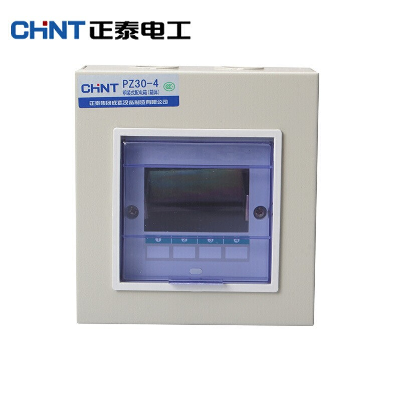 正泰(CHNT)PZ30-4 明装配电箱 里箱无导轨 单位:个