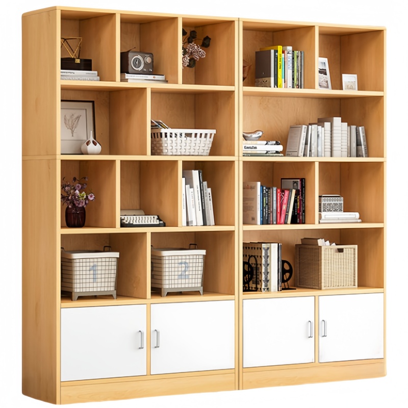 攸形四门书柜1400*240*1800mm台高清大图