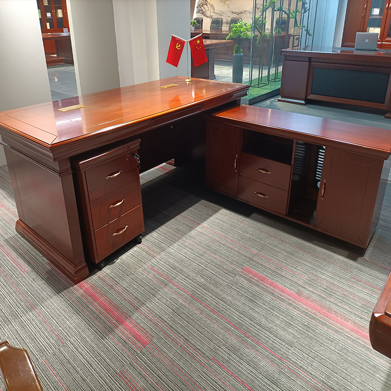 优百丽 LK-LT1878-3 现代中式油漆班台 办公台 大班台 小班台 可定制