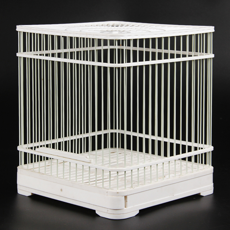 新款塑钢贝子笼绣眼笼颠颏笼玉鸟笼雀笼鸟笼配件洗澡笼弹簧抽屉参数