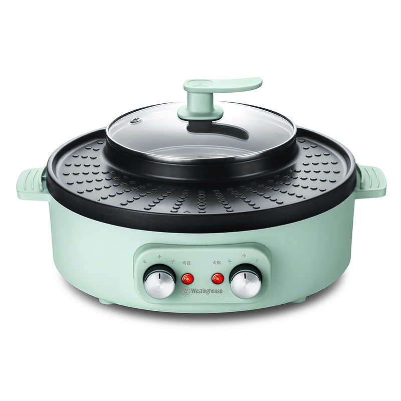 西屋Westinghouse-一机多用 不粘烤盘 轻油少烟 多功能涮烤一体锅电火锅WSC-A337!