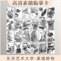 [正版]东京艺术大学·素描静物明信卡片临摹留校作品精品世界名画册集超高清古典俄罗斯留言寄语写实主义文创艺术精选参考素材