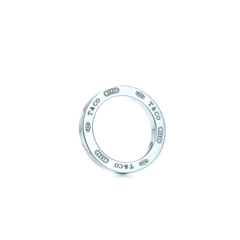Tiffany&Co.蒂芙尼1837系列圆环圈形吊坠项链女士锁骨链