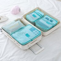 趣涉家居旅行收纳袋行李箱整理袋衣服分装旅游衣物出差内衣收纳包打包套装简约收纳用品生活日用