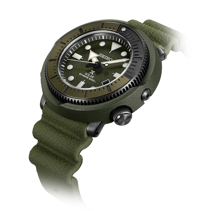 精工SEIKO手表 PROSPEX Street Series系列200米防水运动太阳能罐头男表 SNE535P1