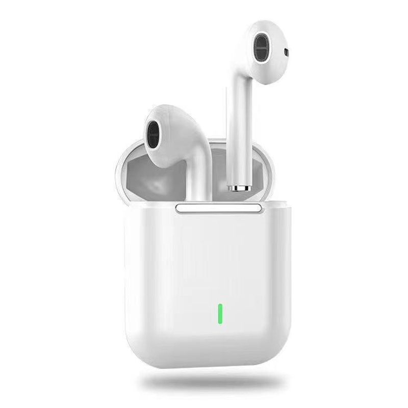 X1蓝牙耳机 触控双耳立体声无线耳机 蓝牙5.2带数显充电仓半入耳式通用苹果华为小米oppo vivo 绿色 标配版J18白色(type-c充电口)