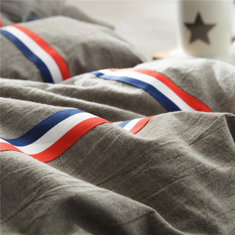 美帮汇日式水洗棉被套单件被罩单人双人1.8米床200230学生宿舍1.5m被套高清大图