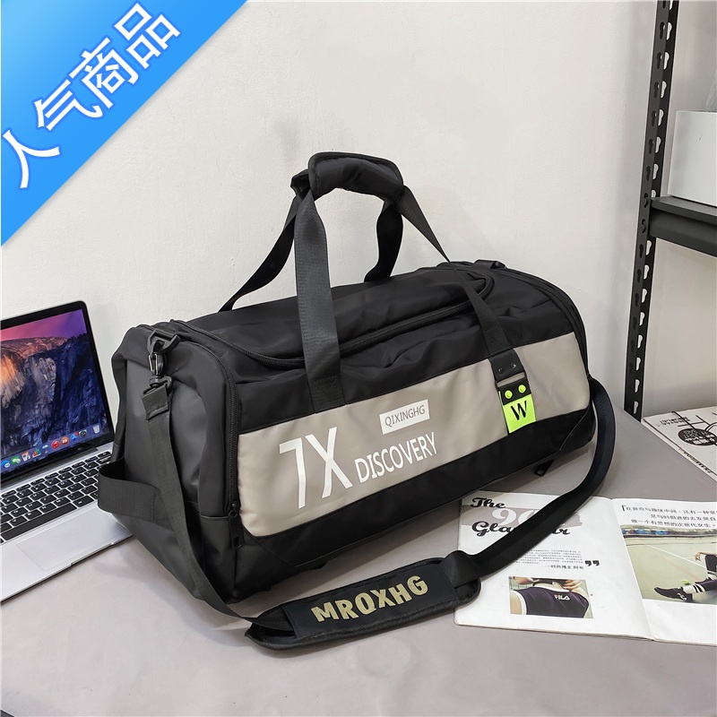 封后男士运动健身包时尚潮流大容量休闲旅行包女短途行李包袋运量动包高清大图