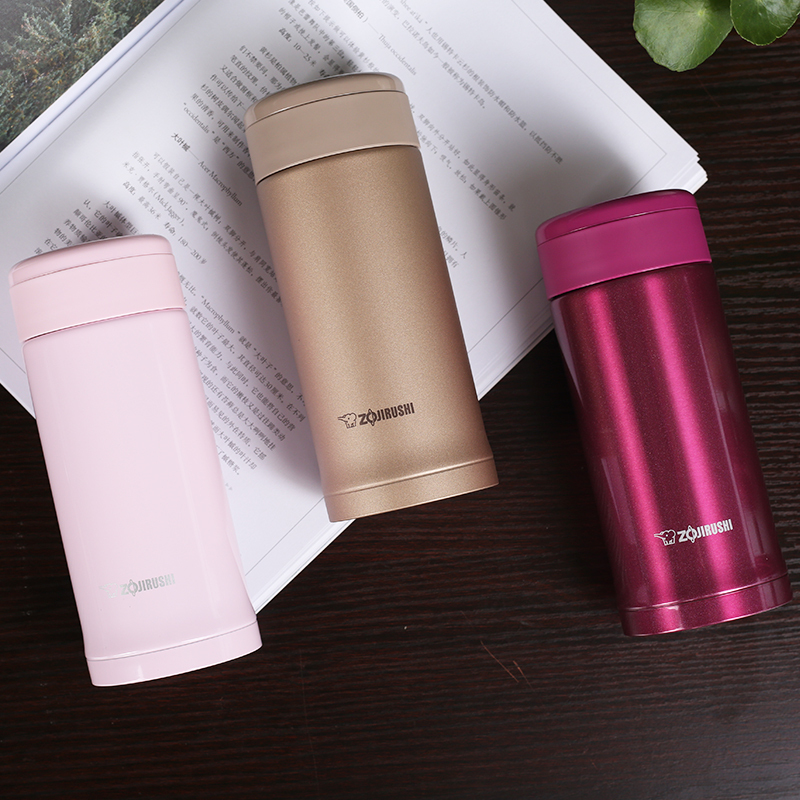 象印(ZO JIRUSHI) 保温杯 SM-ASE35 进口304不锈钢双层真空保温保冷水杯 360ml