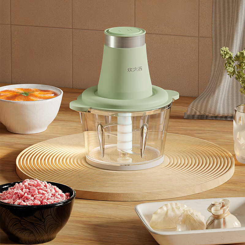 炊大皇(COOKER KING)多功能料理机 搅拌机电动食品加工器1.8升大容量 CDH-JR0318 绿色 / 台高清大图