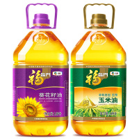（厂家直营店）【JOY联名款】福临营养组合套装 全程可追溯 葵花籽油+金产地玉米油 3.09L*2 中粮出品客户