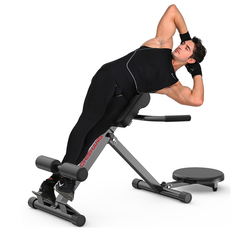 折叠罗马椅魅扣健身器多功能罗马凳山羊挺身器械家用腰腹健身器材